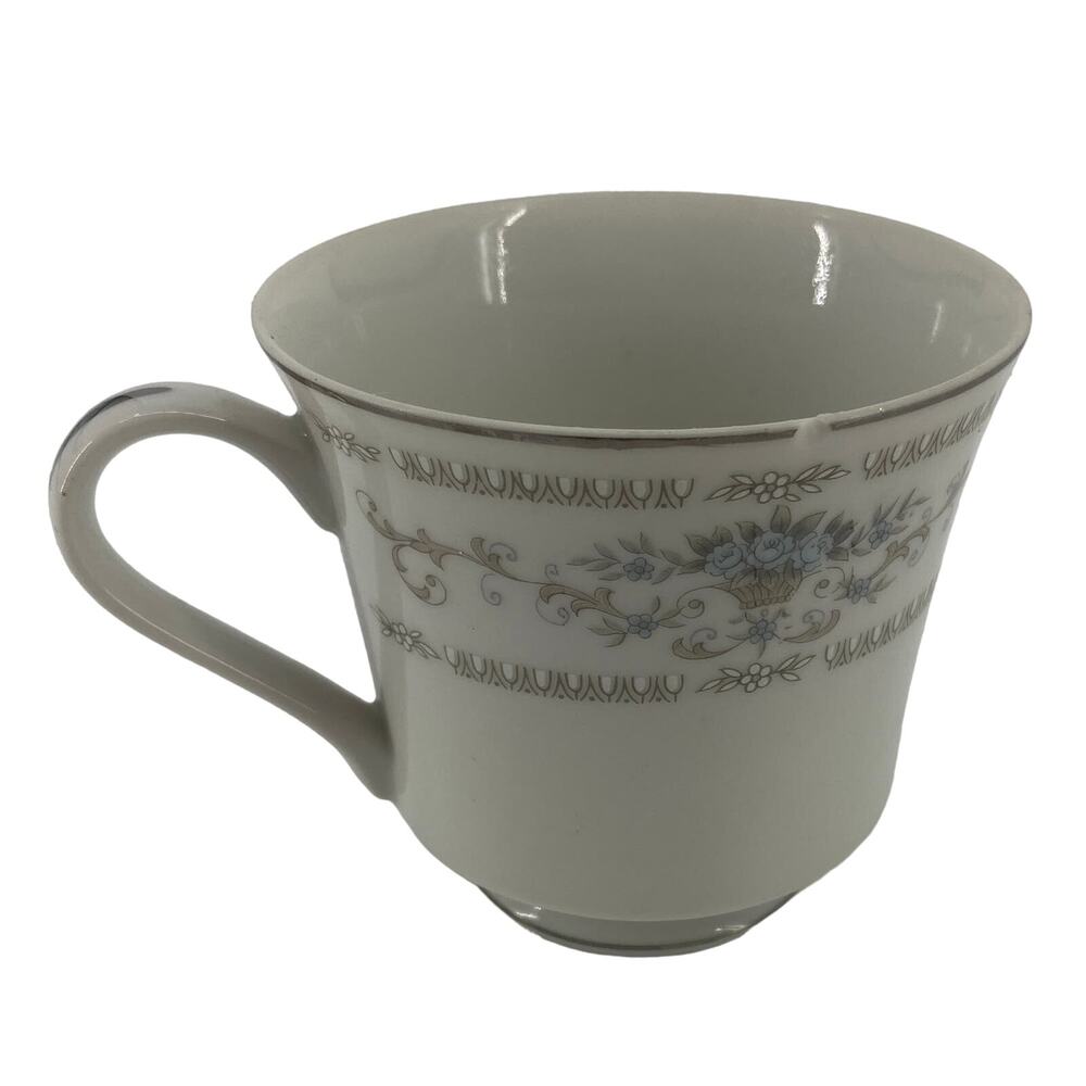 Vintage Wade Diane Fine Porcelain China Coffee Tea Cup Blue Flaw Replacement